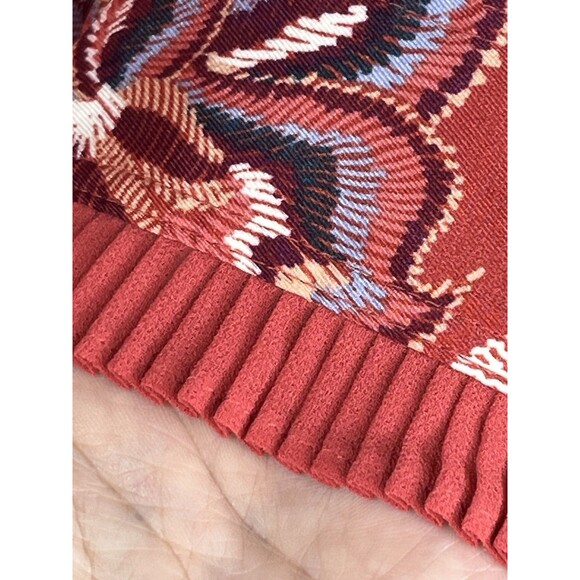 Chicos Botanical Art Print 3/4 Sleeve Top blouse  0 S 2 4 - Picture 4 of 10